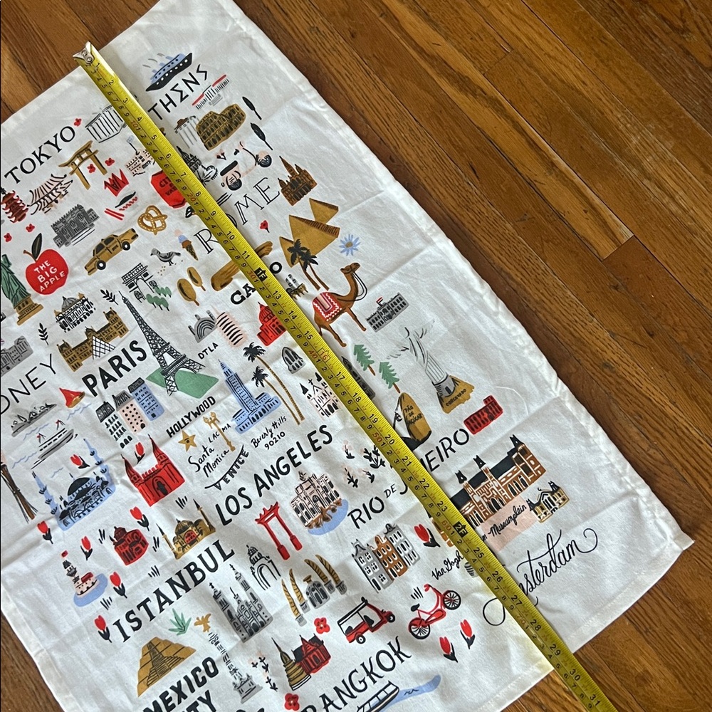 NEW Rifle Paper Co. Bon Voyage Tea Towel RARE - Picture 5 of 17